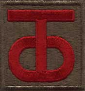 90th Division Patch