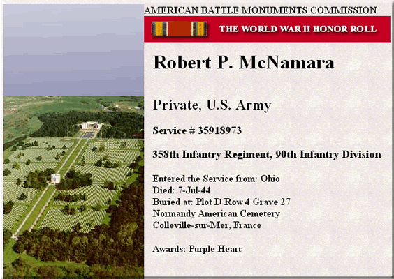 McNamara Monument